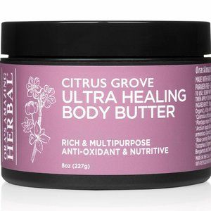 Ora’s Amazing HERBAL Ultra Healing Body Butter Citrus Grove. 8 oz. Jar